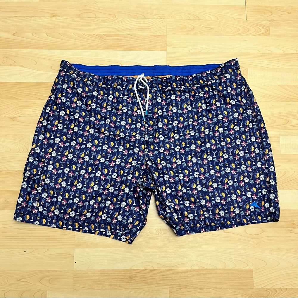 Tommy Bahama Relax Swim Trunks Men’s 5XLB  Colorful Mesh Lined Logo Shorts Beach